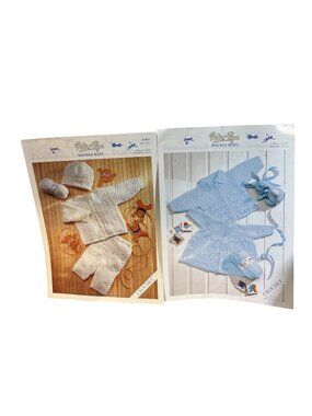 Peter Pan Crochet Patterns P903 & P907 Premature - 3 Yrs Double Knit Baby Outfit